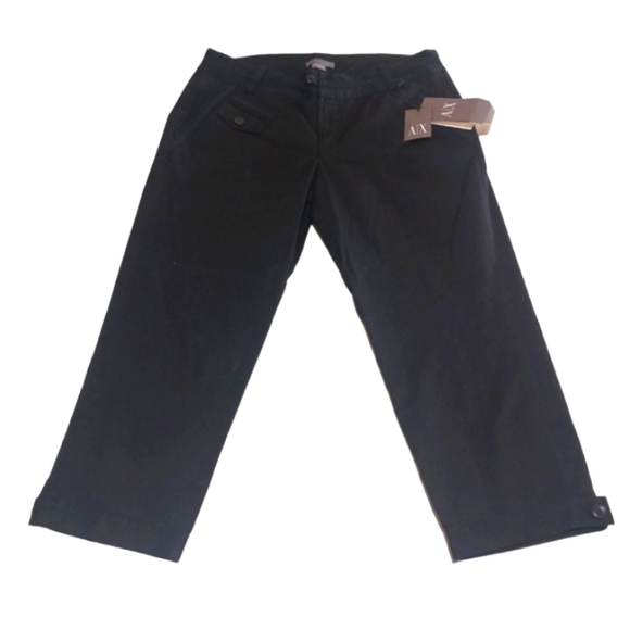 Armani Exchange Black Capri Pants Women's size 6 - Picture 11 of 11